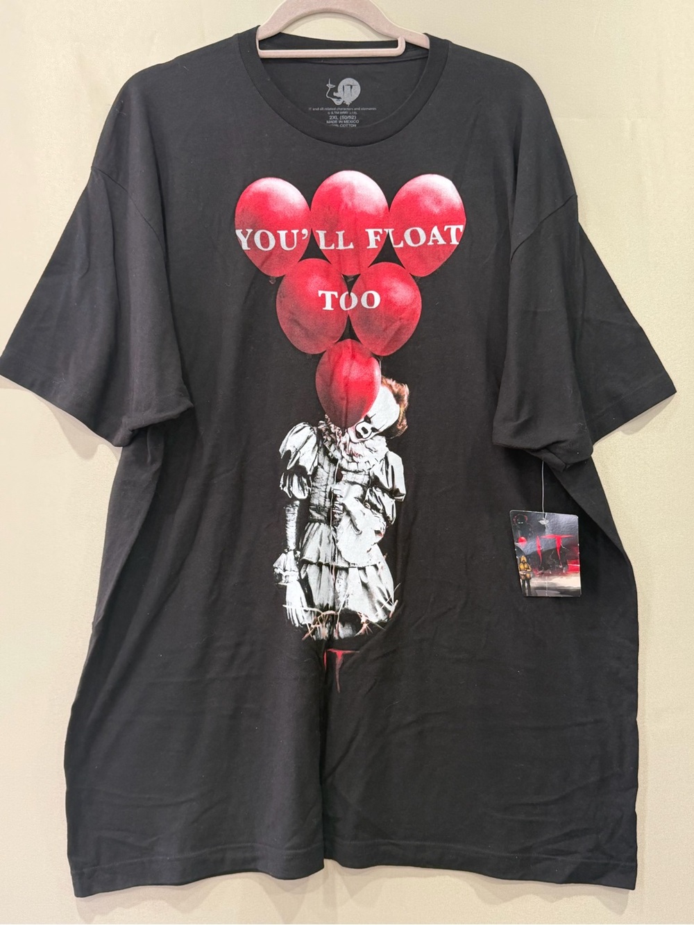 !it jeans Black Graphic Tee with White IT Label Print